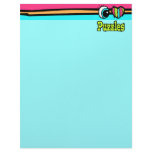 Bright Eye Heart I Love Puzzles Letterhead Design