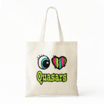 Bright Eye Heart I Love Quasars bags