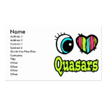 Bright Eye Heart I Love Quasars Business Card Templates