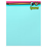 Bright Eye Heart I Love Quasars Customized Letterhead