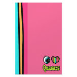 Bright Eye Heart I Love Quasars Customized Stationery