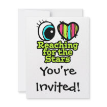 Bright Eye Heart I Love Reaching for the Stars Personalized Invite