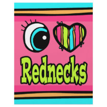 Bright Eye Heart I Love Rednecks Flyer Design