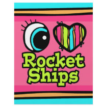 Bright Eye Heart I Love Rocket Ships Flyer