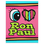 Bright Eye Heart I Love Ron Paul Flyer Design