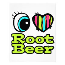 Bright Eye Heart I Love Root Beer Invite