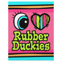 Bright Eye Heart I Love Ruber Duckies Flyers
