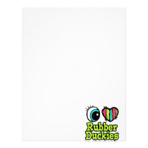 Bright Eye Heart I Love Ruber Duckies Letterhead