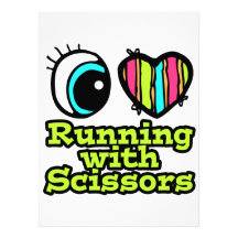 Bright Eye Heart I Love Running With Scissors Announcements