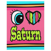 Bright Eye Heart I Love Saturn Flyer Design