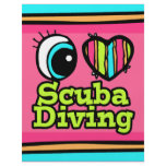 Bright Eye Heart I Love Scuba Diving Personalized Flyer