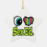 Bright Eye Heart I Love Sex Ed. Education Christmas Tree Ornament