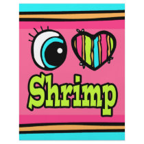 Bright Eye Heart I Love Shrimp Personalized Flyer