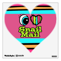 Bright Eye Heart I Love Snail Mail Room Graphic