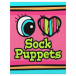 Bright Eye Heart I Love Sock Puppets flyers