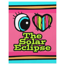 Bright Eye Heart I Love Solar Eclipse Full Color Flyer