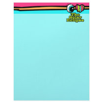 Bright Eye Heart I Love Solar Eclipse Personalized Letterhead