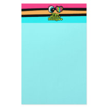 Bright Eye Heart I Love Solar Eclipse Customized Stationery