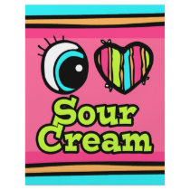 Bright Eye Heart I Love Sour Cream Custom Flyer