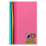Bright Eye Heart I Love Sour Cream stationery
