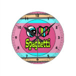 Bright Eye Heart I Love Spaghetti Wallclocks