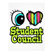 Bright Eye Heart I Love Student Council Announcements