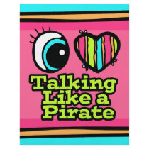 Bright Eye Heart I Love Talking Like a Pirate Flyer