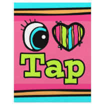 Bright Eye Heart I Love Tap Personalized Flyer