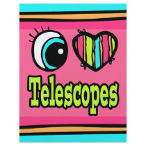 Bright Eye Heart I Love Telescopes Personalized Flyer