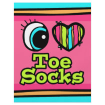 Bright Eye Heart I Love Toe Socks Flyers
