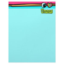 Bright Eye Heart I Love Uranus Customized Letterhead