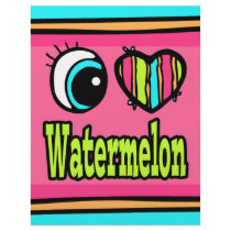 Bright Eye Heart I Love Watermelon Full Color Flyer