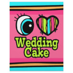 Bright Eye Heart I Love Wedding Cake Personalized Flyer