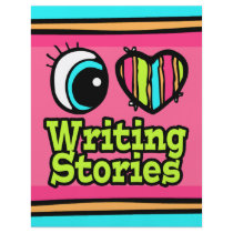 Bright Eye Heart I Love Writing Stories Personalized Flyer