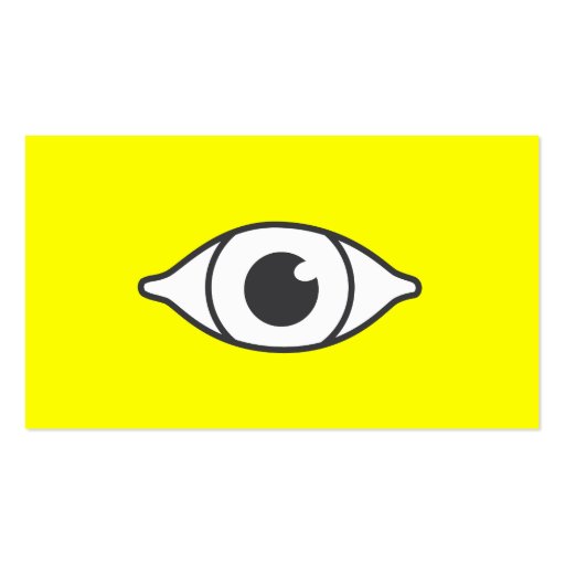 Bright Eye Optometrist & Eye Care Business Card (front side)