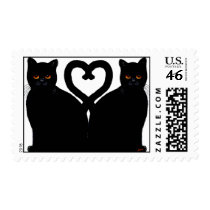 Bright Eyes Heart postage by Jaenne Bright Eyes Heart postage