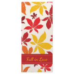 Bright Fall Leaves Wedding Program Rack Card