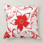 Bright Floral and Plaid Pillow pillows