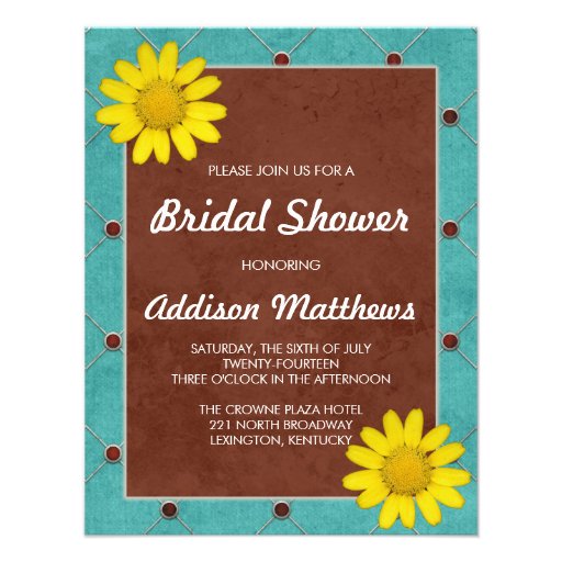 Bright Floral Bridal Shower Invitation