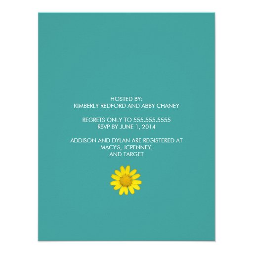 Bright Floral Bridal Shower Invitation