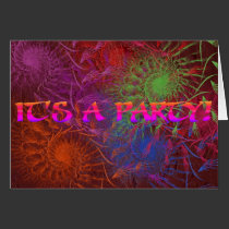 Bright Floral On Sand - Its A Party cards