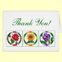 Bright Floral Thank You Note cards