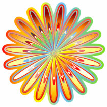 Bright Flower photo sculptures