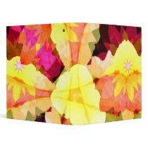 Bright Flowers 1" Art Binder
