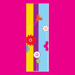 Bright Flowers Bookmark 2 Business Card Templates