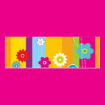 Bright Flowers Bookmark 3 Business Cards