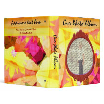 Bright Flowers Customizable 1" Photo Binder