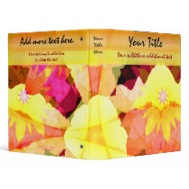 Bright Flowers Customizable Art Binder by wingedturtle Bright Flowers Customizable Art Binder