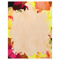 Bright Flowers Flame Letterhead