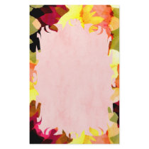 Bright Flowers Flame Stationery